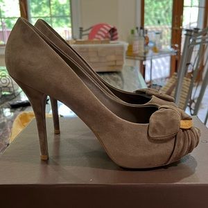 Louis Vuitton Suede Heels